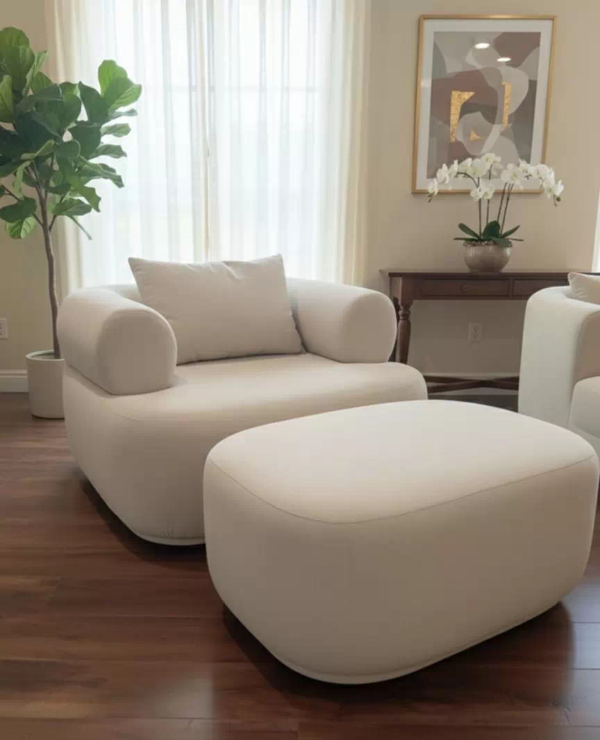 LUX SOFA S1 WITH OTOMAN - Image 2