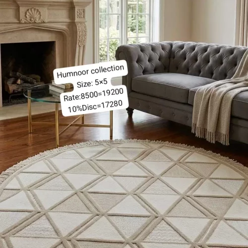 Humnoor Rugs (Size:5’x5′)